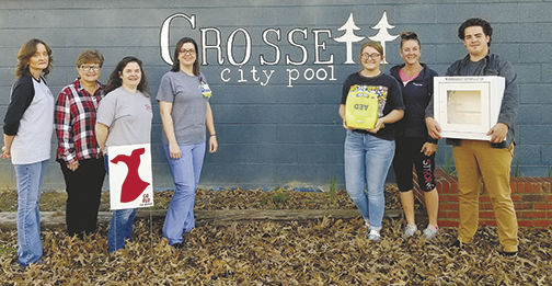 Ashley County Go Red donates AED to city pool